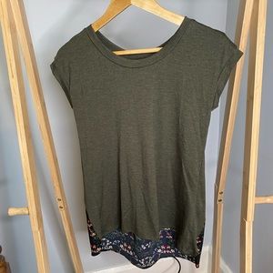 Kaileigh Jolla Mixed Material Knit Top